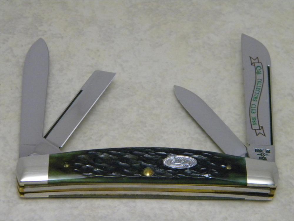 Case XX SS USA 6 Dot 1984 Case Collectors Club Green Bone