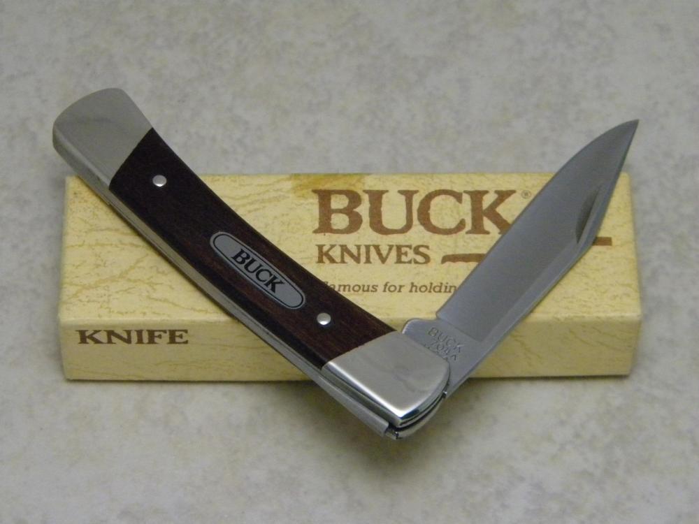 Buck 704 USA Wood Maverick Folding Pocket Knife in Box c.1988