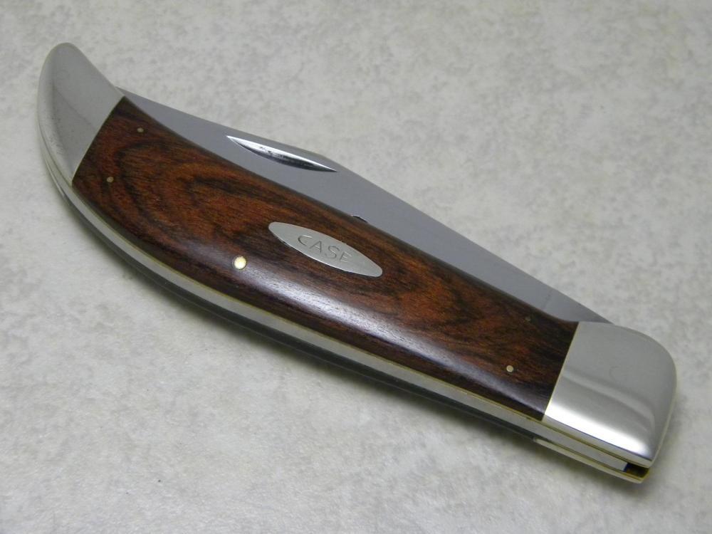 Case XX USA 10 Dot (1980) Wood P172 Buffalo Clasp Knife in Box Case XX USA 10 Dot (1980) Wood P172 Buffalo Clasp Knife in Box