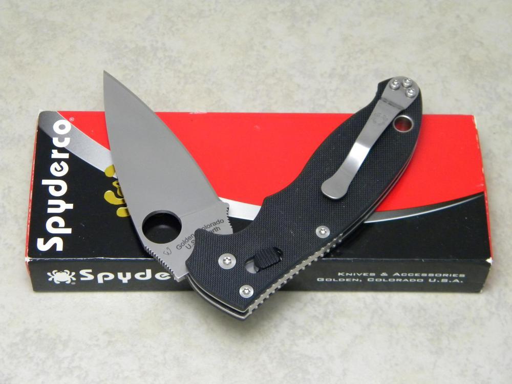 Spyderco Golden Colorado USA Earth CPM S30V C101GP2 Plain Edge Manix 2 ...