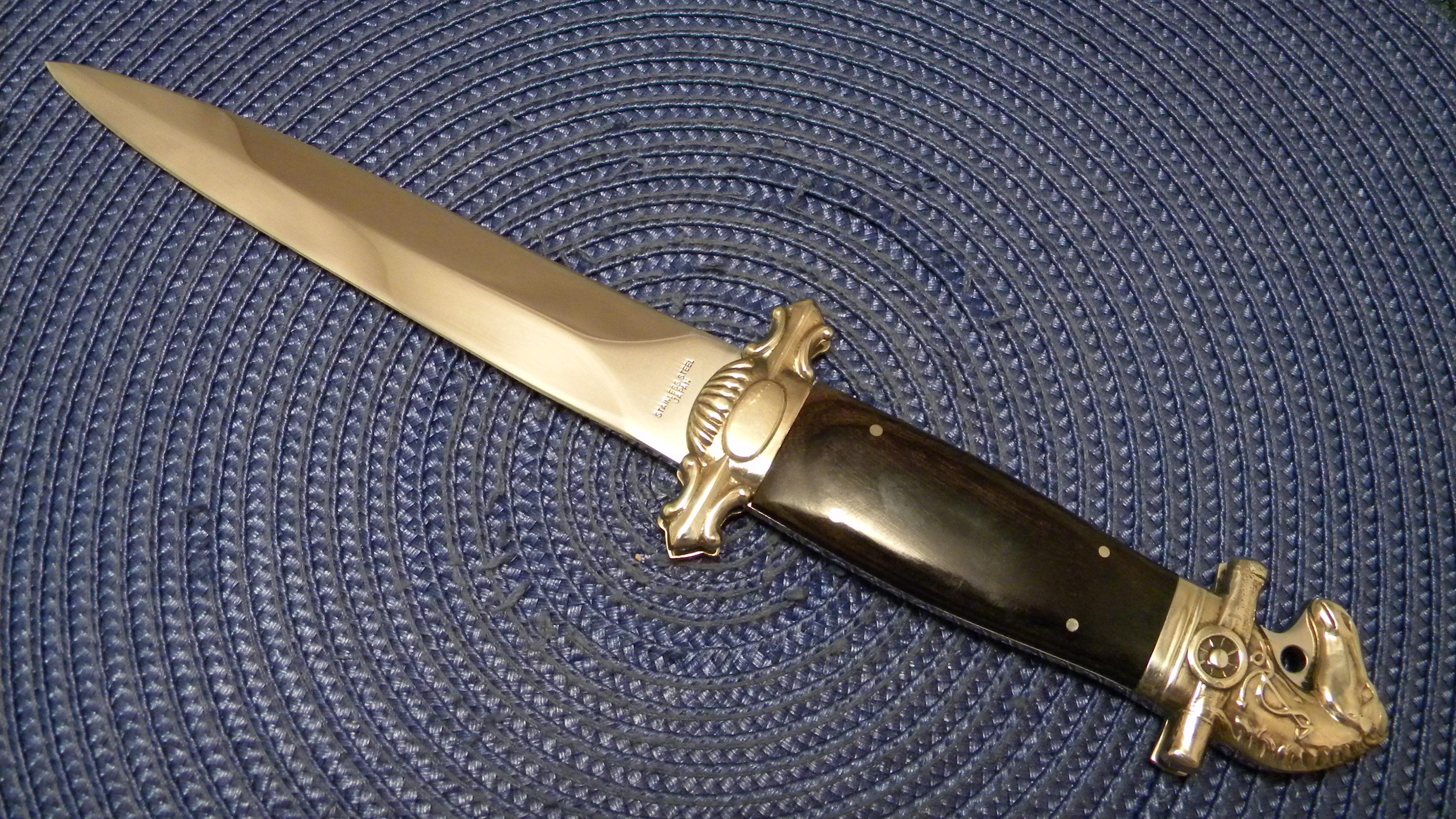 Will & Finck S.F. CAL Stainless Steel Japan Wood Horse Head Pommel