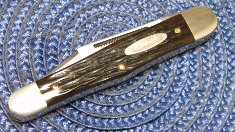 Camillus New York USA 72 Bone Ole Smoky Whittler Knife