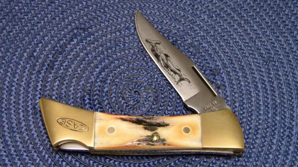 Case XX SS USA 10 Dot (1980) Stag 5159 LSSP Hammerhead Lockback Knife