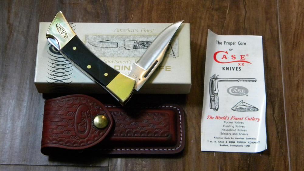 Case XX SS USA 6 Dot (1984) 2159 LSSP Lockback Knife & Pouch