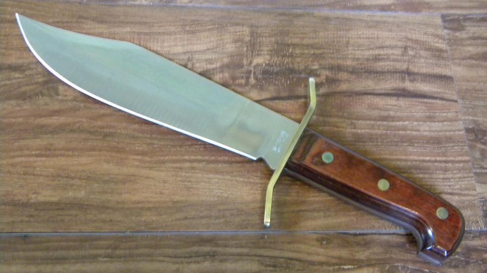 Western USA Wood W49 Bowie Fixed Blade Sheath Knife in Box
