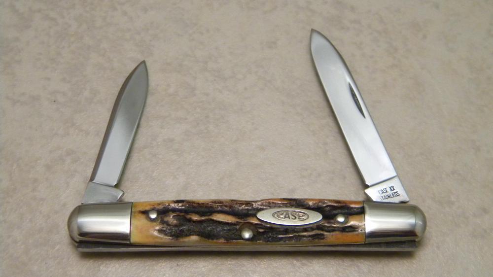 Case XX Stainless 194064 Stag 05263 SS Eisenhower Knife