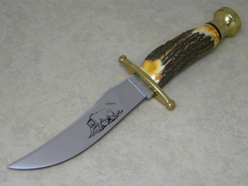 Case XX USA Stag Kodiak Hunter Fixed Blade Sheath Knife c.19801981
