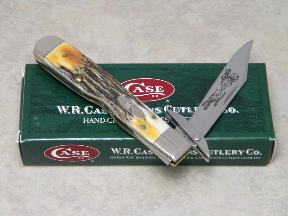 Case XX USA 2007 Genuine Stag 511 1/2 SS Cheetah Cub Swing
