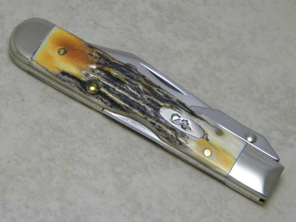 Case XX USA 2007 Genuine Stag 511 1/2 SS Cheetah Cub Swing