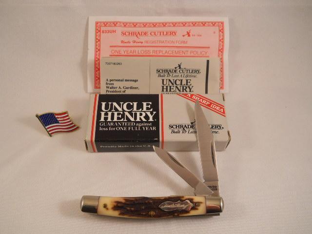 Schrade Uncle Henry 833UH USA Mint