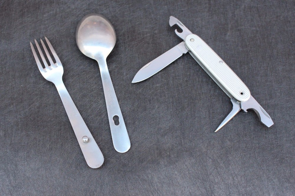 Swiss army 2025 knife spoon fork
