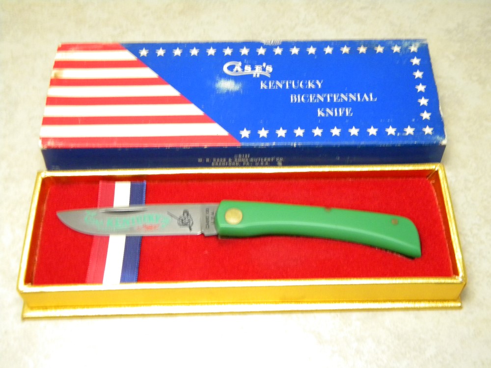 Case XX USA 1974 Green G137 Kentucky Bicentennial Knife NIB