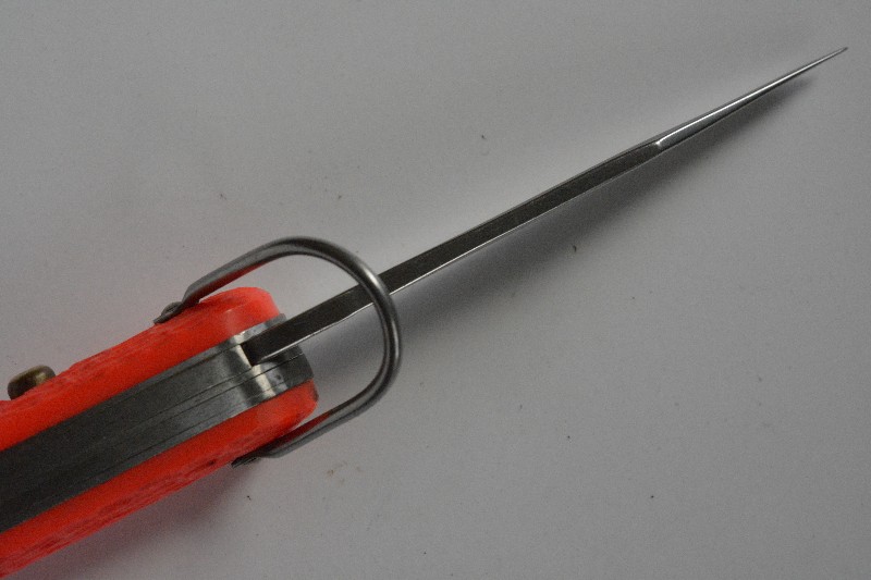 Camillus New York USA Orange Paratrooper Switchblade Knife