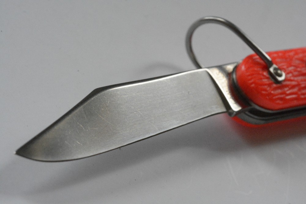 Camillus New York USA Orange Paratrooper Switchblade Knife