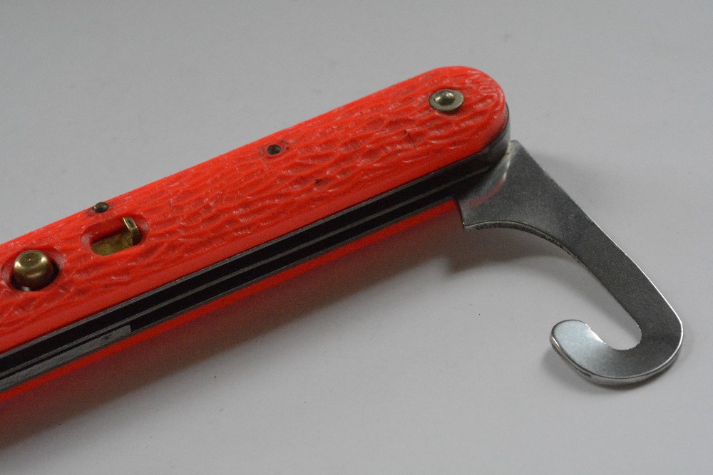 Camillus New York USA Orange Paratrooper Switchblade Knife