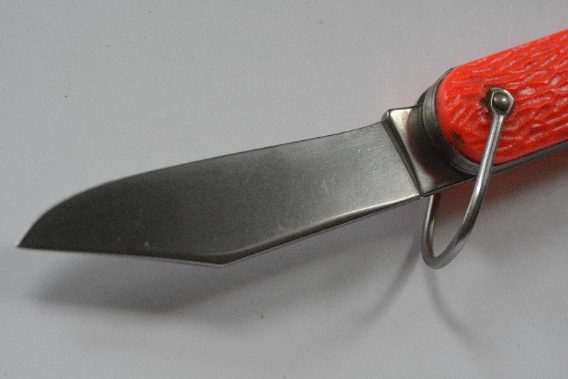 Camillus New York USA Orange Paratrooper Switchblade Knife