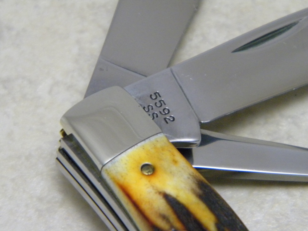 Case XX SS USA 5 Dot (1985) Genuine Stag 5592 5 Blade Stockman Knife