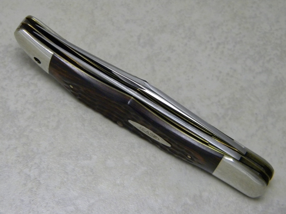 Case XX USA 10 Dot (1970) Wood 6265 SAB Folding Hunter Knife