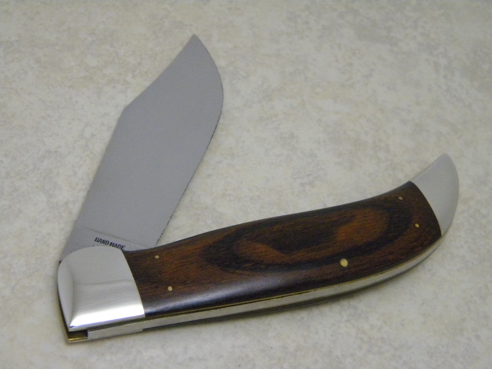 Case XX USA 1965-69 Wood P172 Buffalo Clasp Knife in Box