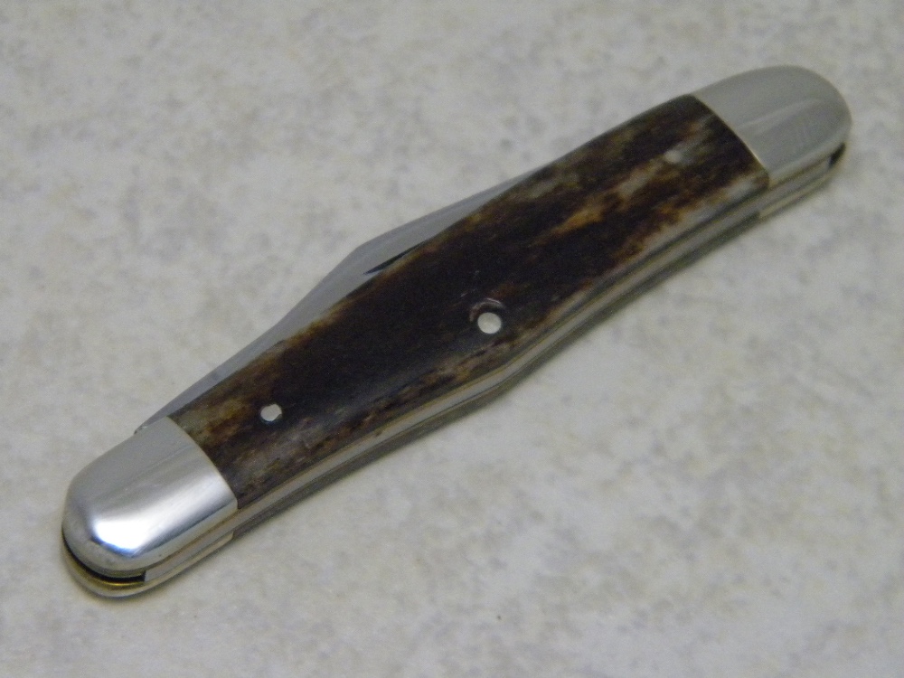 Case XX USA 10 Dot (1980) Smooth Appaloosa Bone A6208 Half Whittler Knife