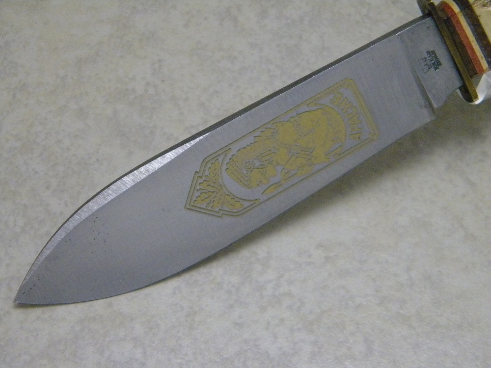 Robt Klaas Kissing Crane Solingen Germany Apache Stag Fixed Blade Sheath Knife