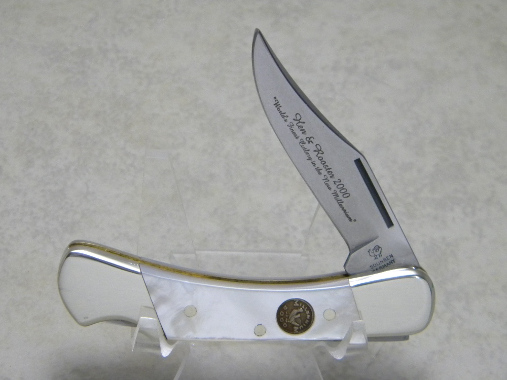 Hen & Rooster Solingen Germany 351MOP Pearl Lockback Knife in Box c.2000