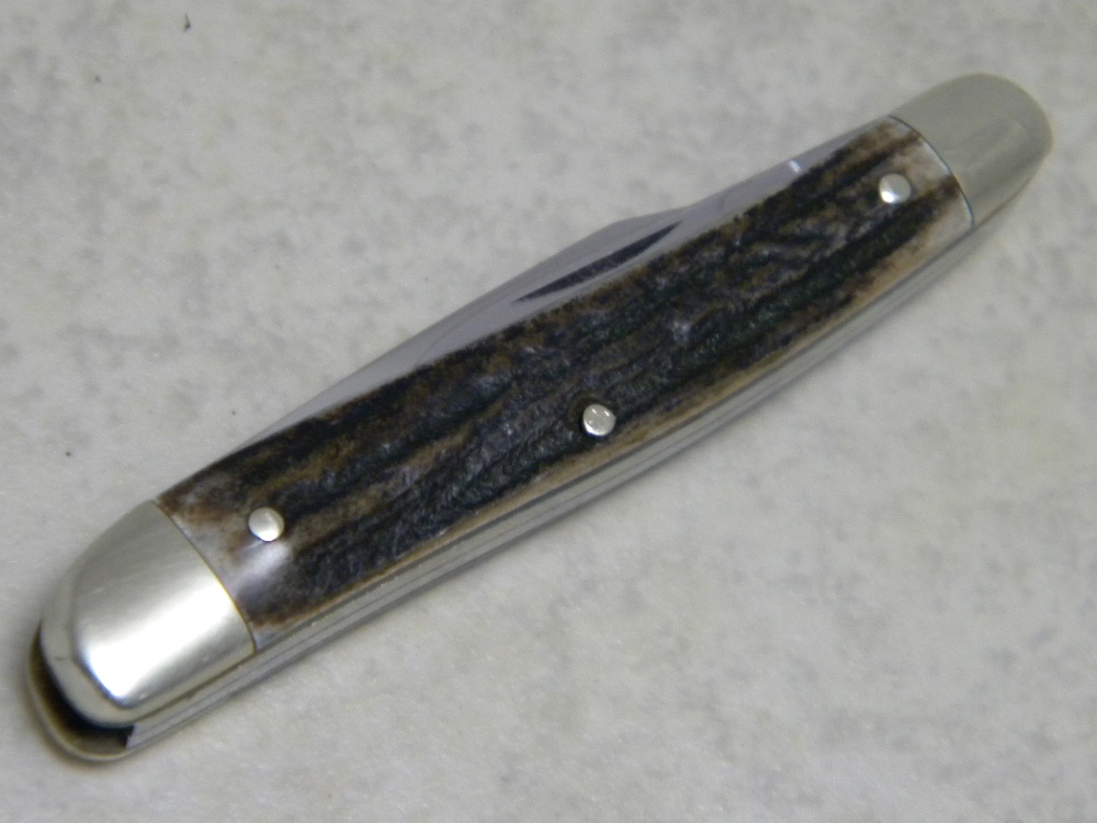 Hen & Rooster Bertram Cutlery Solingen Germany Stag Whittler Knife in Box