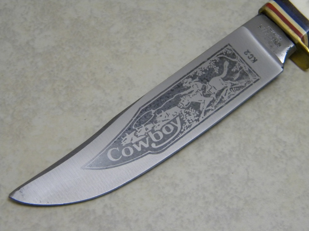 Robt Klaas Kissing Crane Solingen Germany Stag KC2 Cowboy Fixed Blade Sheath Knife