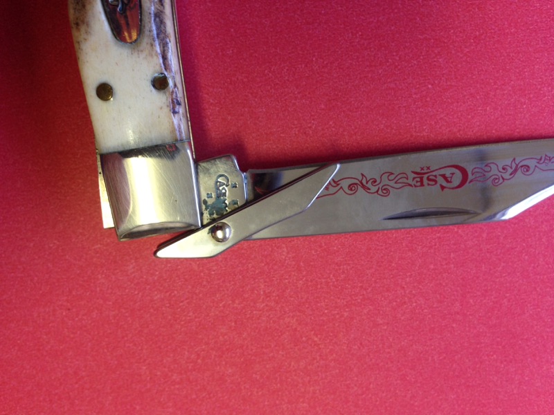 Case Knife XX USA 511-1/2 Cheetah Cub Red Scroll Nice Stag Case Knife XX USA 511-1/2 Cheetah Cub Red Scroll Nice Stag