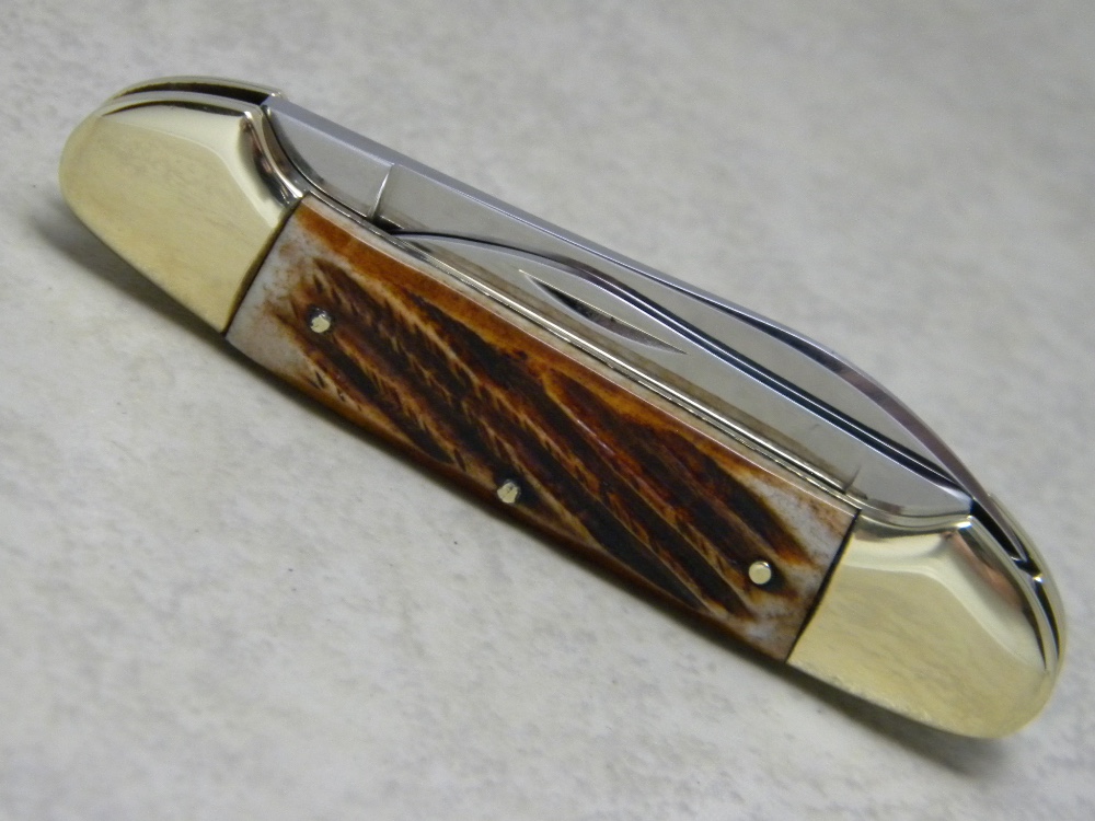Parker Cut. Co. Japan Jigged Bone Kayak Canoe Pattern Knife Parker Cut. Co. Japan Jigged Bone Kayak Canoe Pattern Knife