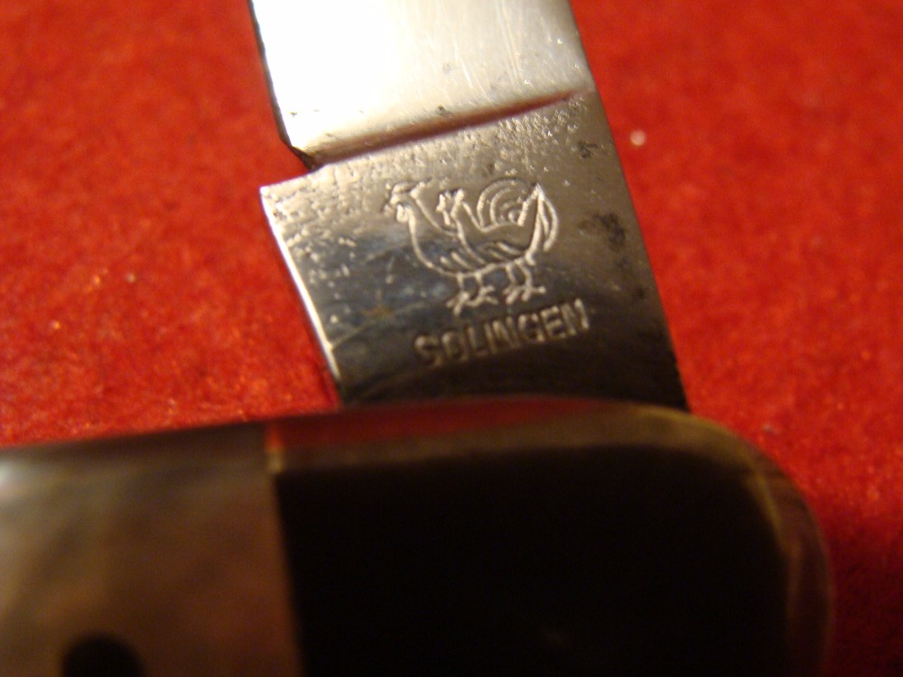 Voss Cutlery Hen & Rooster Pearl Handle Pen Knife