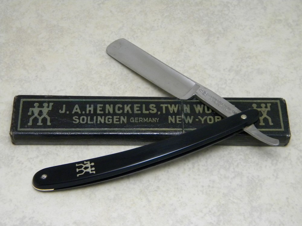 Vintage J. A. Henckels Solingen, Germany Straight Razor in Box