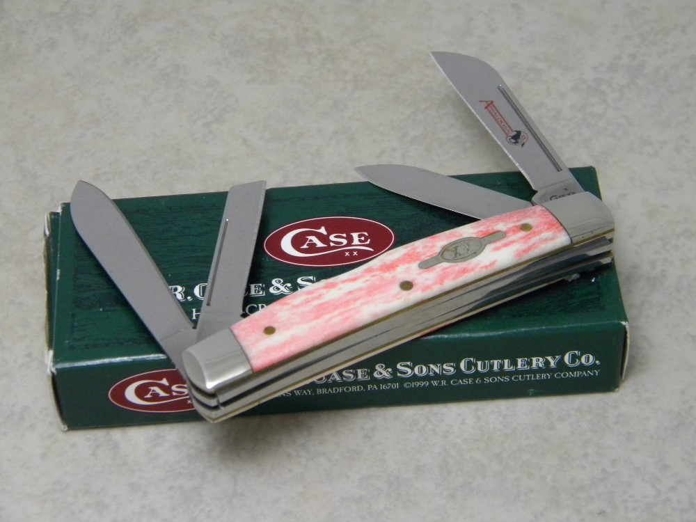 Case XX USA 2007 Red Appaloosa Bone 64052 SS Congress Knife