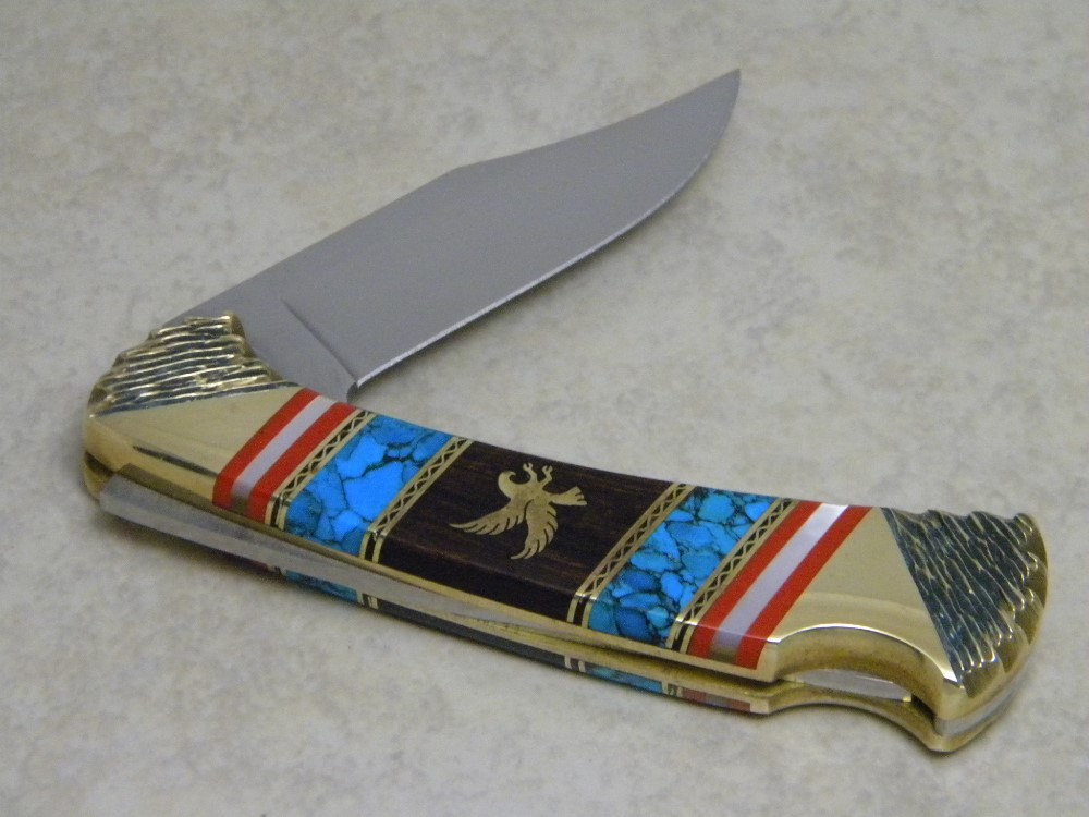 Buck Custom USA David Yellowhorse 112 Ranger Folding