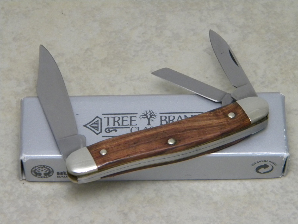 Boker Tree Brand Classic Model 280 3-Blade Whittler Knife w/Jigged