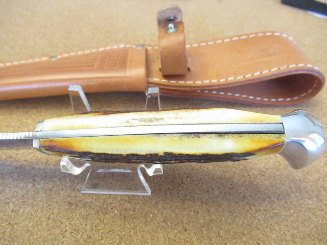 Case XX USA Stag Handle Fixed Blade Pattern # 523-6 Nice