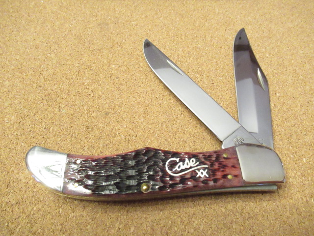 Case XX Cranberry Silver Script 2001 Pattern # 6265 SS