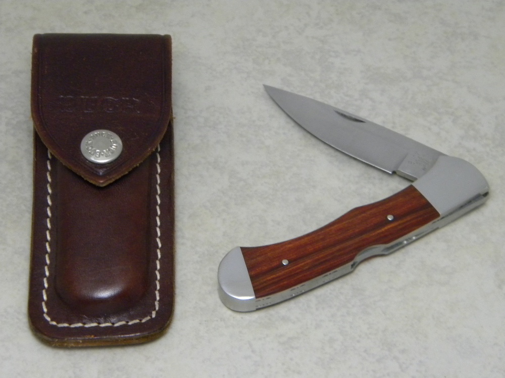 2024公式店舗 Buck 532 USA Pat. Pend. Wood Bucklock Folding Lockback Knife その他