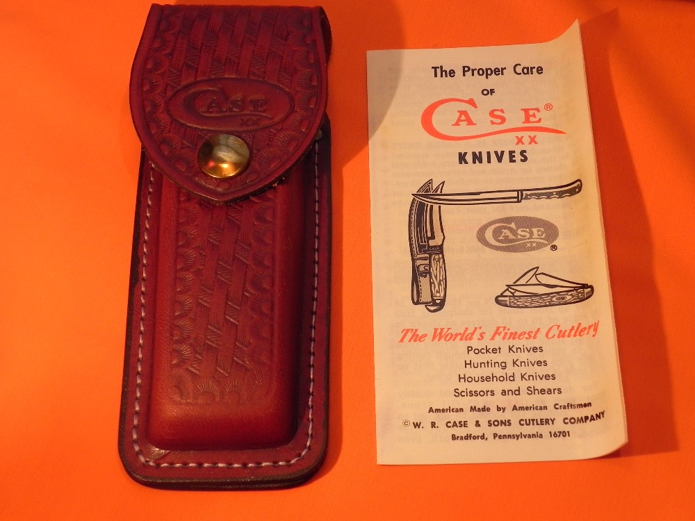 1980 Case xx Hammerhead Shark Folding Hunter Knife w Sheath, Instructions & Orig Box 5159 LSSP NOS