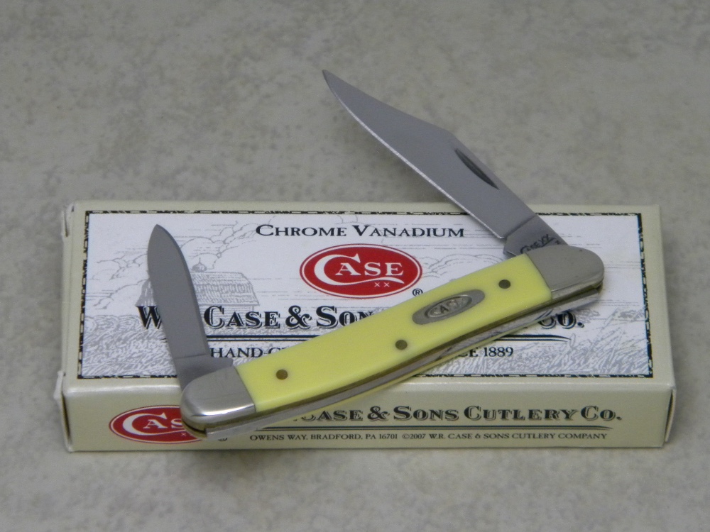 Case XX USA 2008 Yellow 32087 CV Serpentine Pen Knife in Box