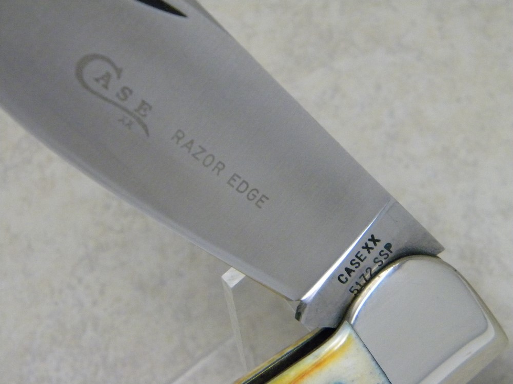 Case XX USA 4 Dot (1976) Stag 5172 SSP Razor Edge Clasp Knife