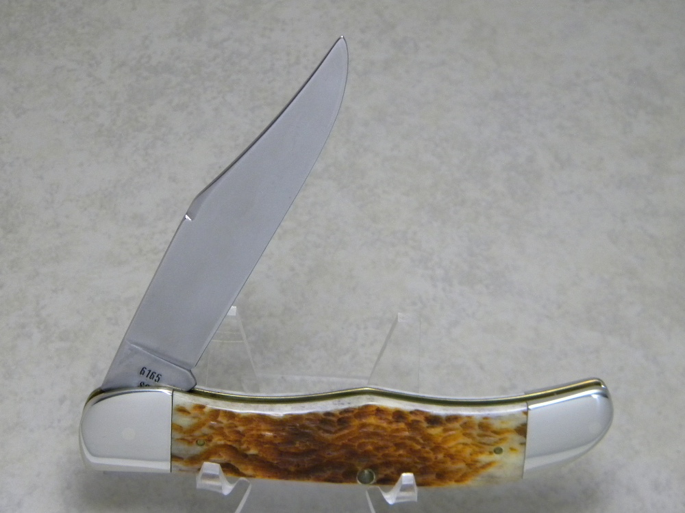 Case XX SS USA Bone 1986 Case Collector's Club 5th Anniversary 6165 Folding Hunter Knife