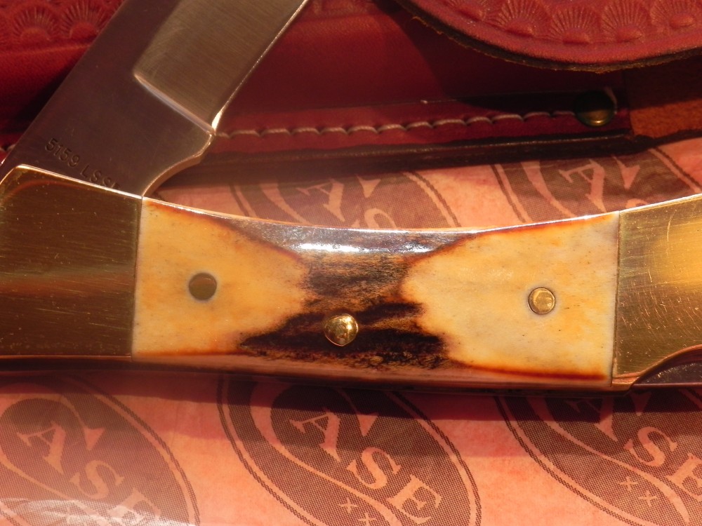 Vintage 1981 Case xx Hammerhead Shark Folding Hunter Knife w Sheath