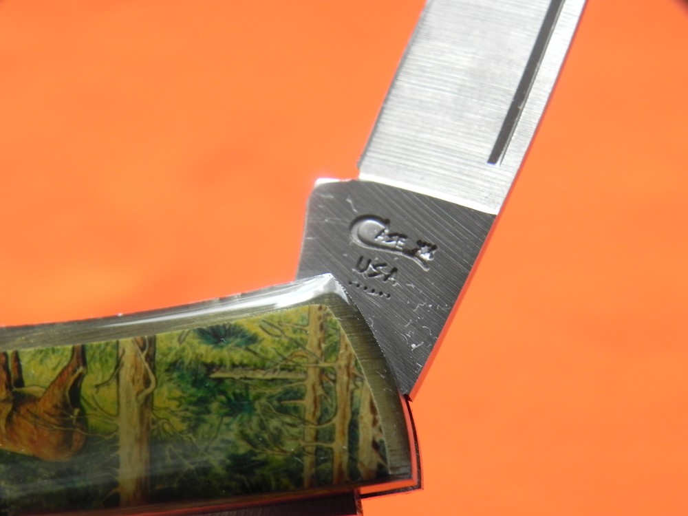 Vintage Case xx 1994 Single Blade Lock Back Pocket Knife w Deer Buck
