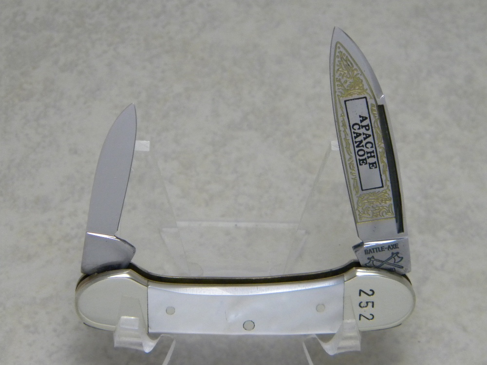Battle Axe Brand Hickey & Shouse Germany Pearl "Apache Canoe" Mini