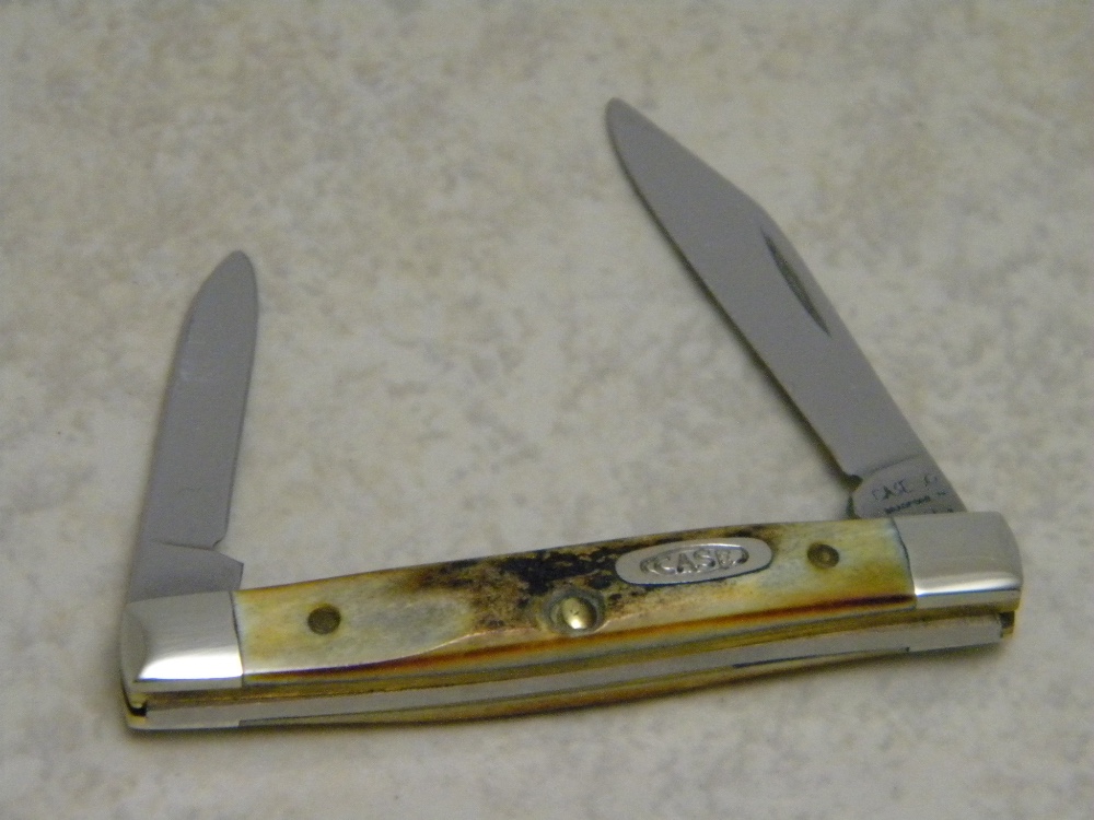 Case XX Bradford, PA USA 1990's Stag 5233 SS Tiny 2 Blade Stockman