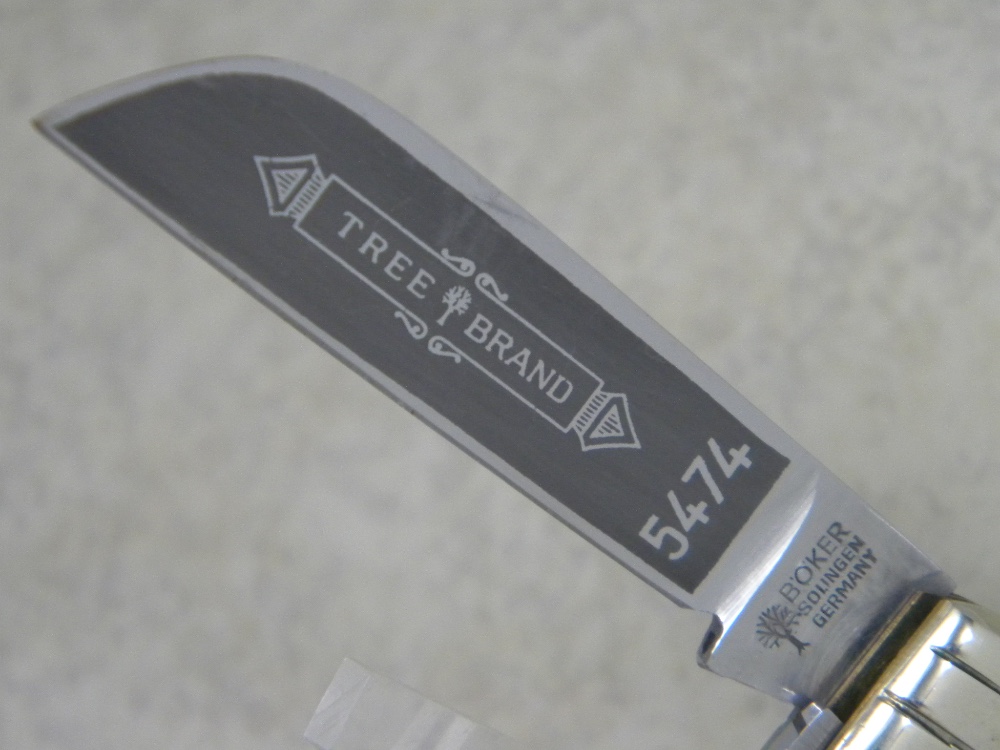 Boker Solingen Germany Tree Brand Black 4 Blade 5474 Large