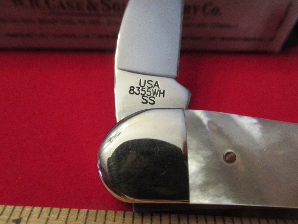 Case XX Pearl Seahorse Whittler Pattern 8355WH SS For Palmetto Cutlery Club