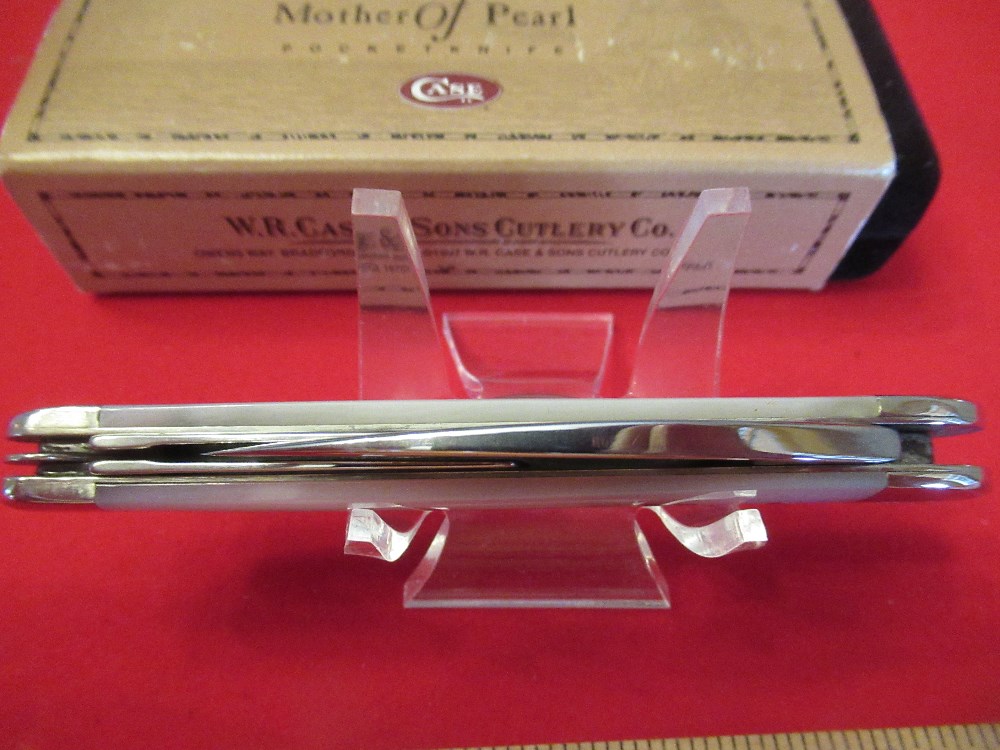 Case XX Pearl Seahorse Whittler Pattern 8355WH SS For Palmetto Cutlery Club