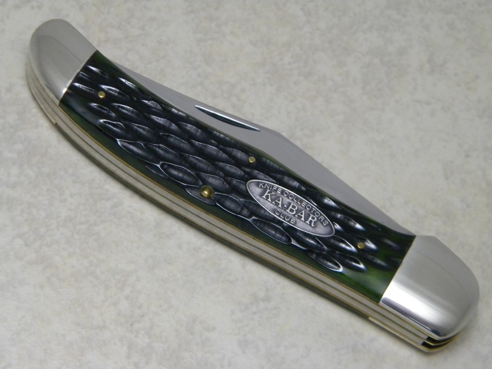 KaBar Olean NY Green Bone CK96 Folding Hunter Knife 1996 KABAR